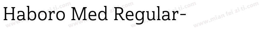 Haboro Med Regular字体转换